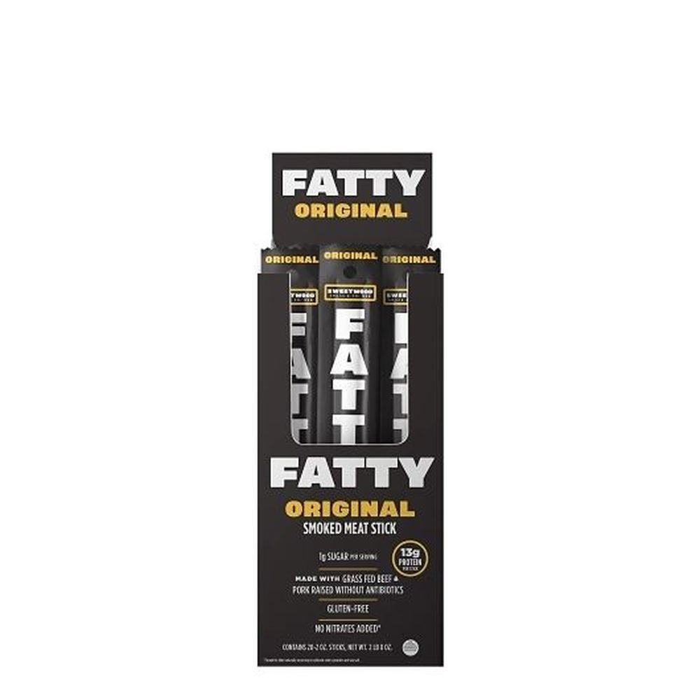 Fatty Original Smoked Meat Sticks, 2 Ounce -- 120 Per Case