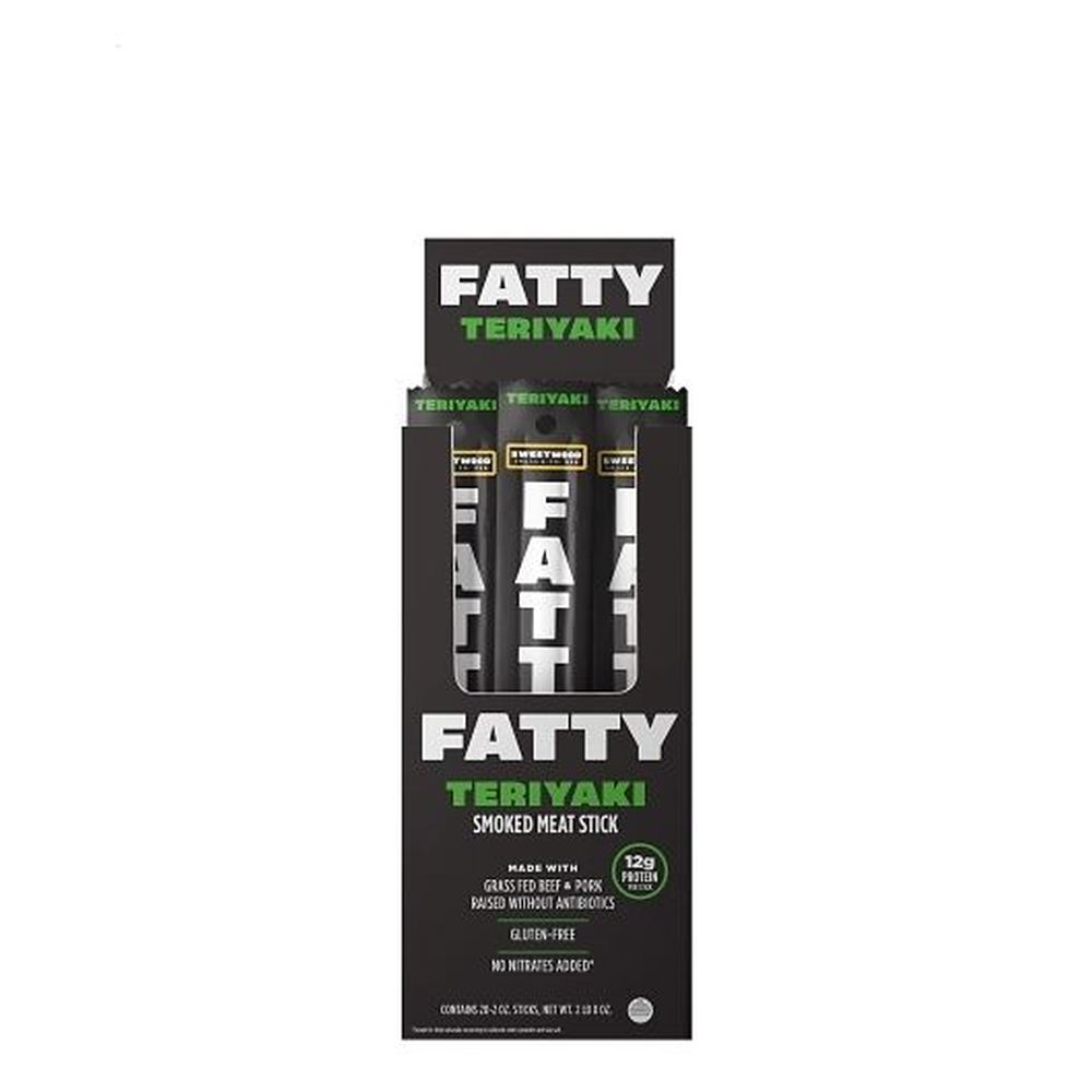 Fatty Teriyaki Smoked Meat Sticks, 2 Ounce -- 120 Per Case