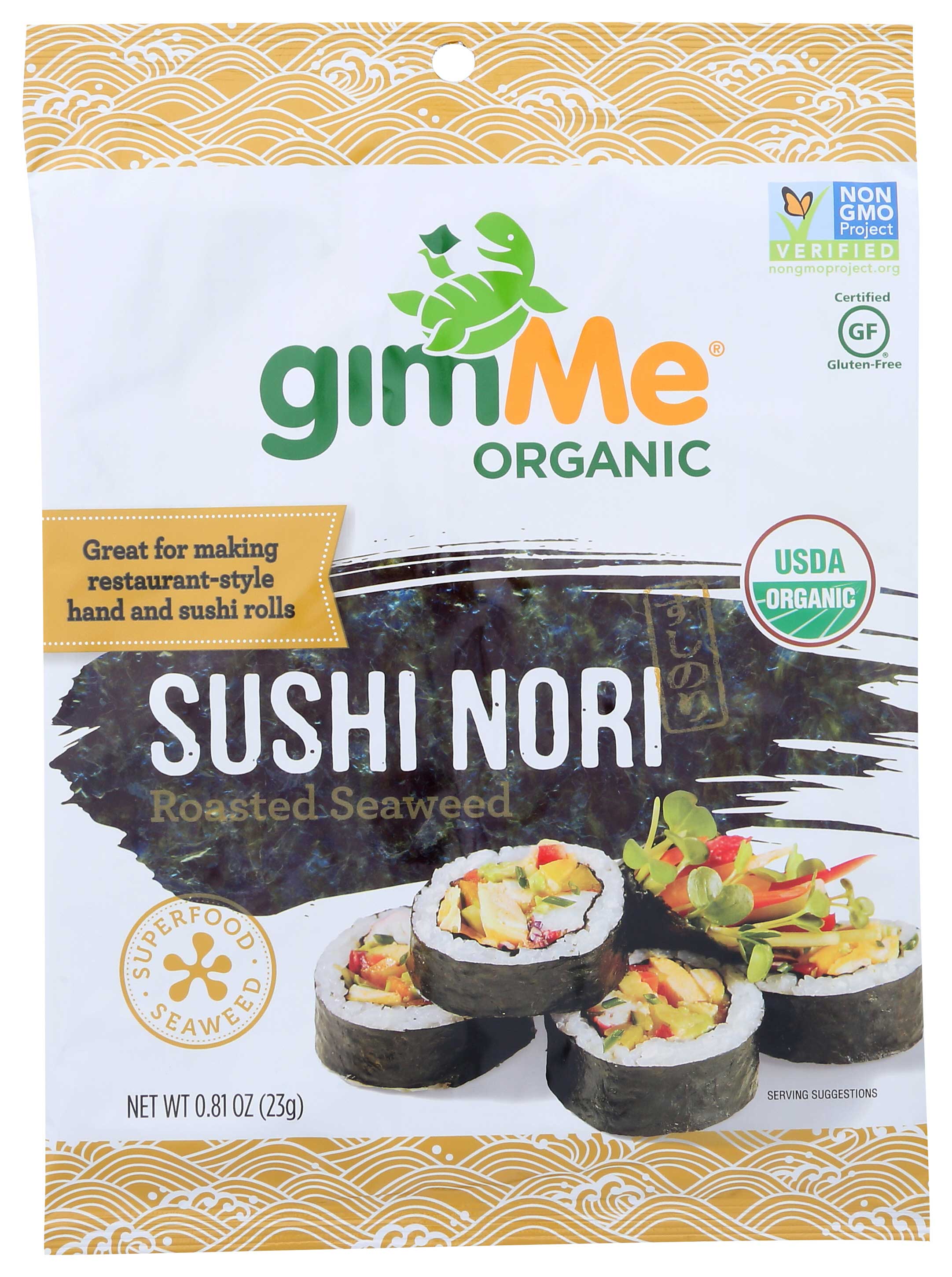 Gimme Organic Roasted Seaweed Sushi Nori Snack Case | FoodServiceDirect