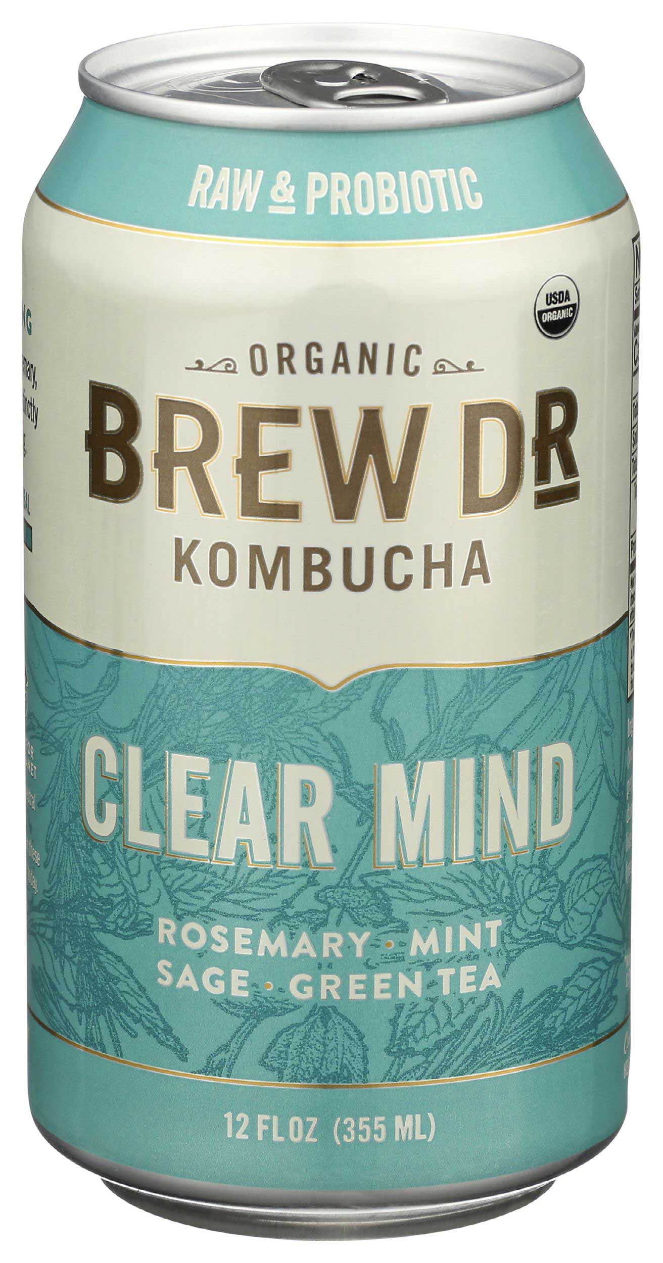 Brew Dr. Kombucha Organic Clear Mind Kombucha FoodServiceDirect