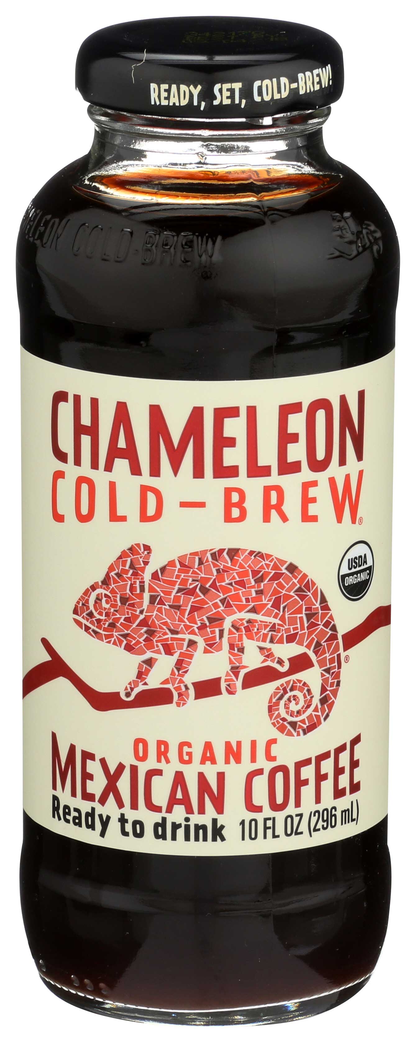 Chameleon Cold-Brew Organic Ready to Drink Mexican Coffee, 10 Fluid Ounce -- 12 per case