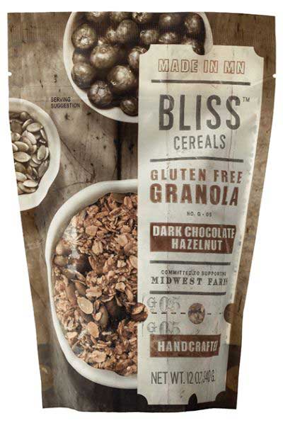 Bliss Dark Chocolate Hazelnut Granola, 12 Ounce -- 6 per case