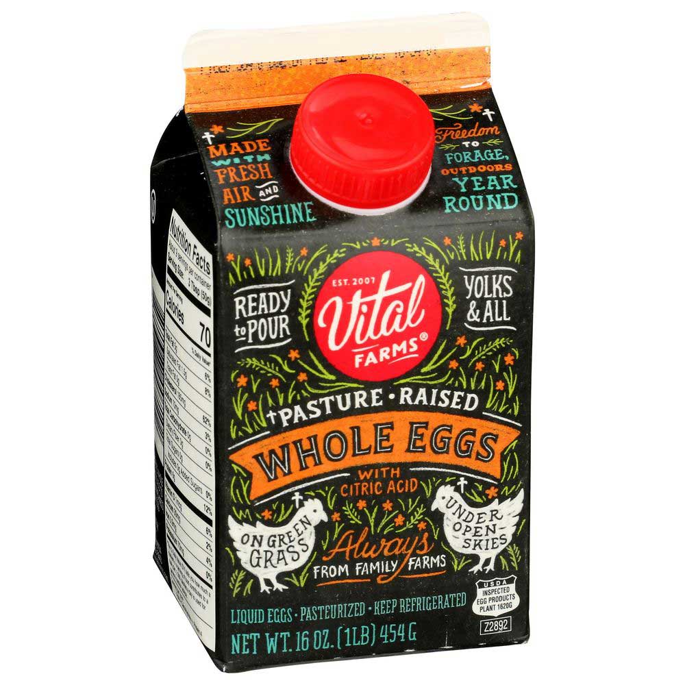 Vital Farms Pasture Raised Whole Liquid Egg, 16 Ounce -- 6 Per Case