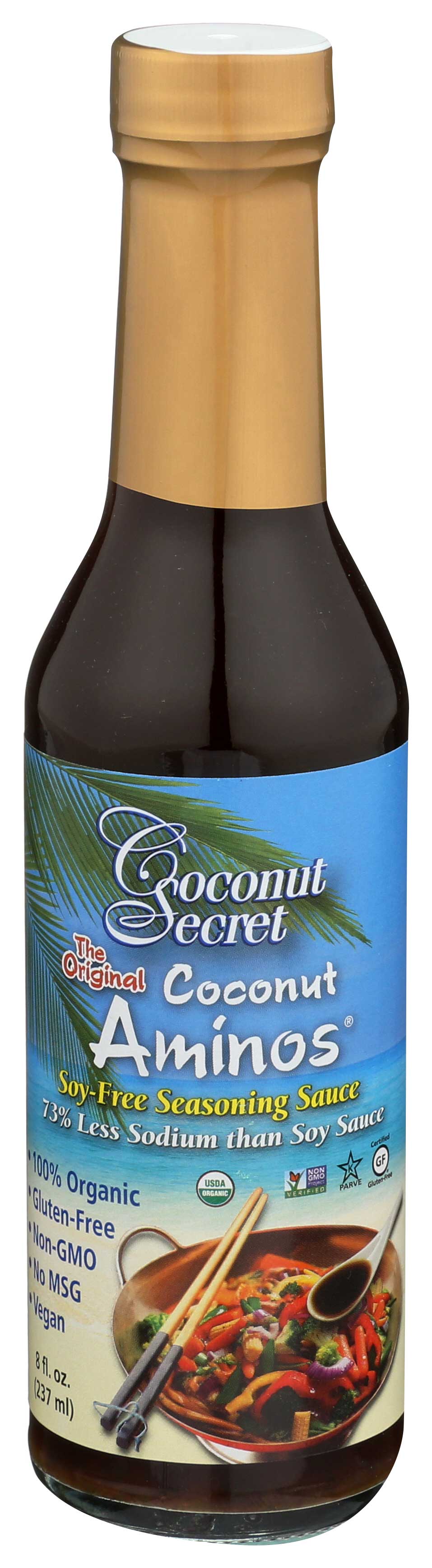 Coconut Secret Organic Raw Coconut Aminos, 8 Fluid Ounce -- 12 Per Case