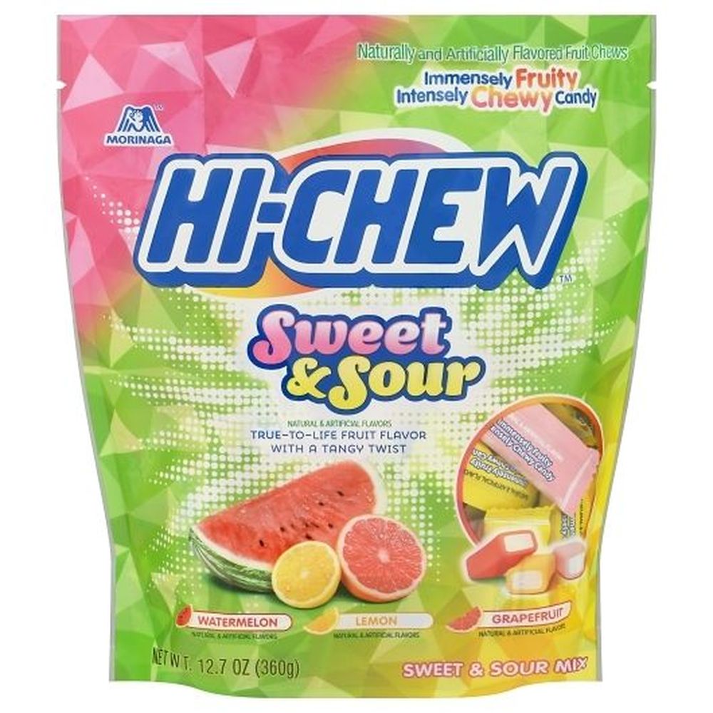 Hi-Chew Original Mix and Tropical Mix Sweet and Sour Candy