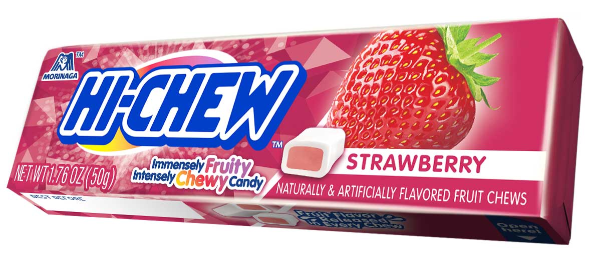 Hi Chew Strawberry Chewy Candy, 1.76 Ounce -- 180 per case.