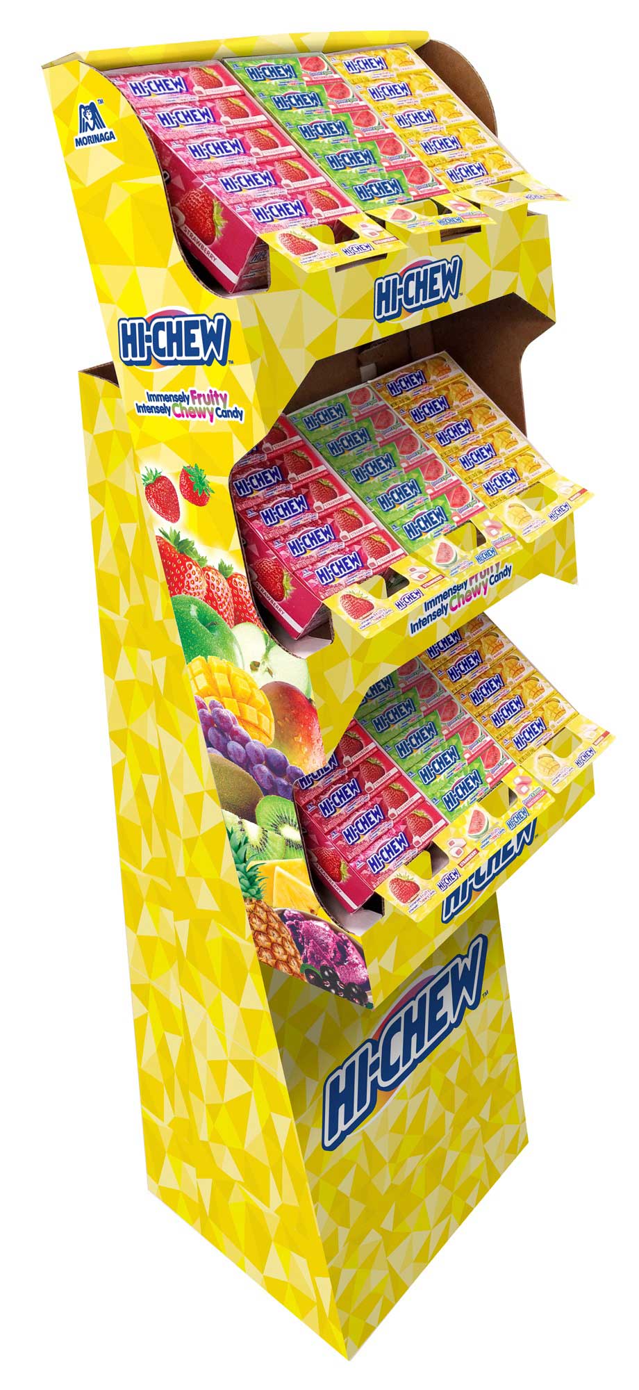 Hi Chew Candy - Floor Shipper with Strawberry, Watermelon
