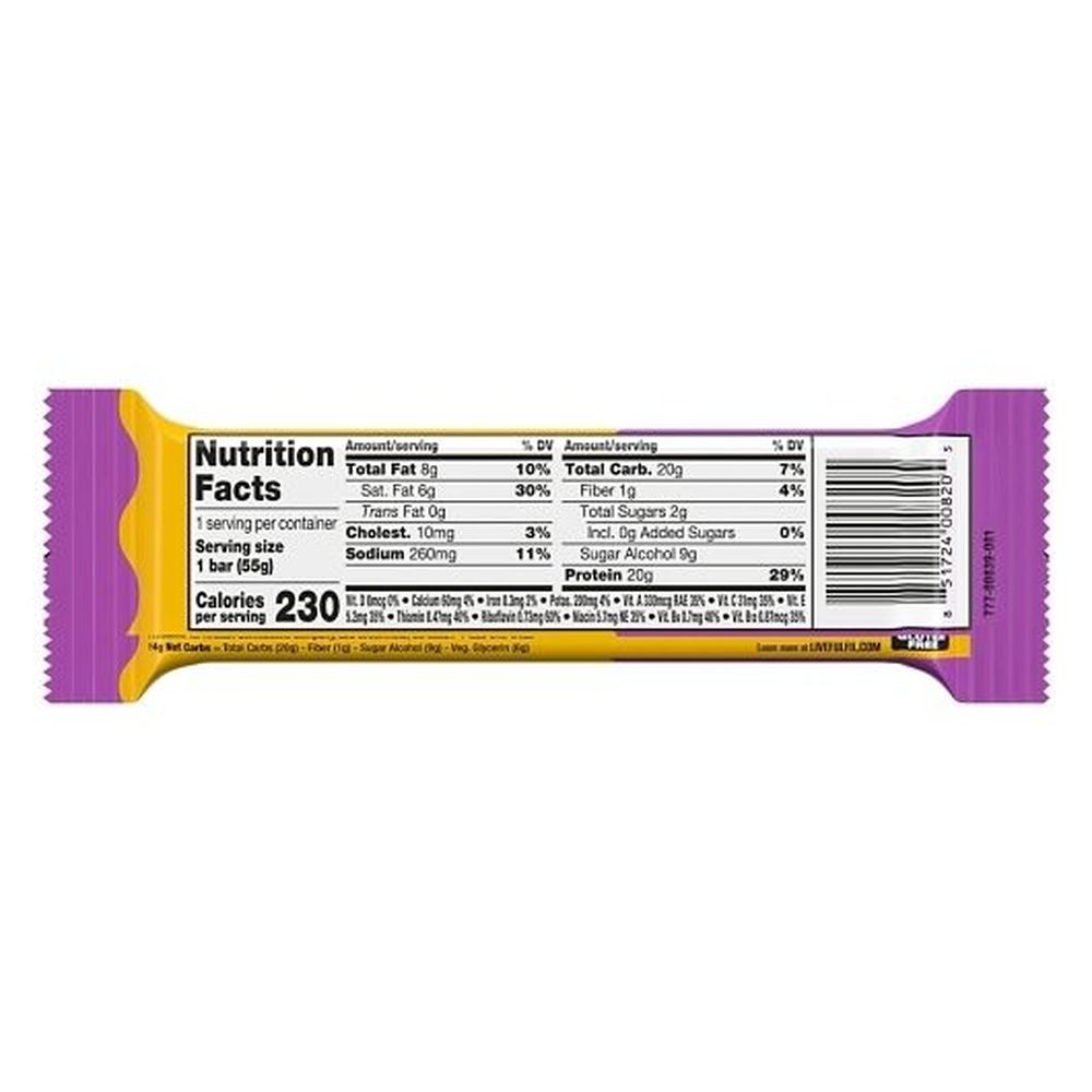 Fulfil Chocolate Peanut Caramel Flavored Protein Standard Bar, 1.94 Ounce -- 72 Per Case