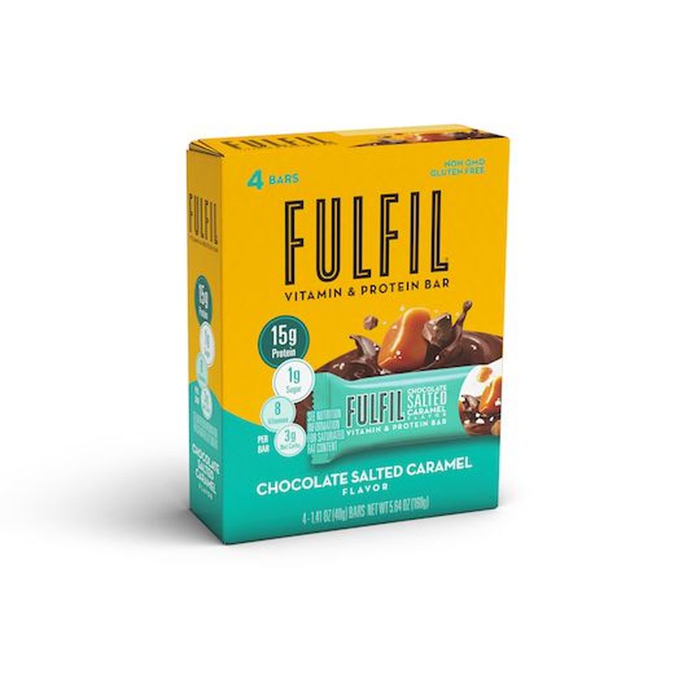 Fulfil Chocolate Salted Caramel Vitamin And Protein Bar, 5.64 Ounce -- 6 Per Case