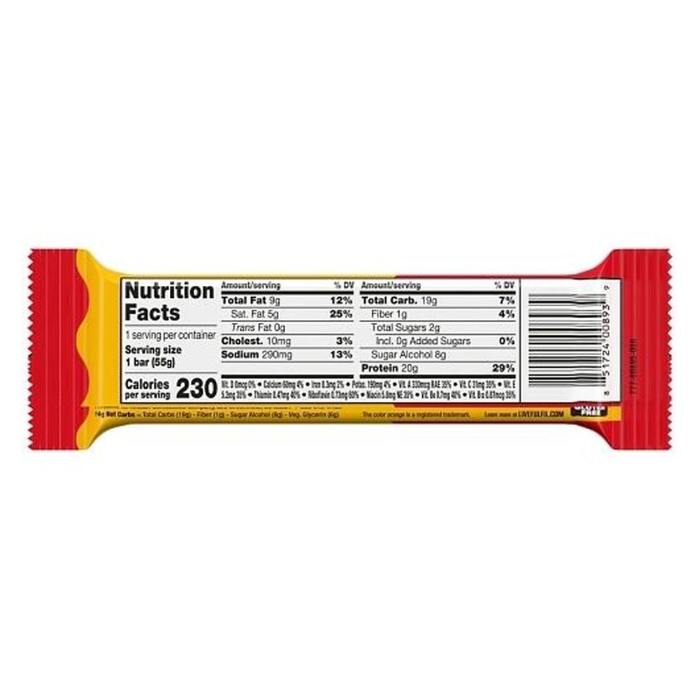 Fulfil Chocolate Peanut Butter Protein Bar, 1.94 Ounce -- 72 Per Case