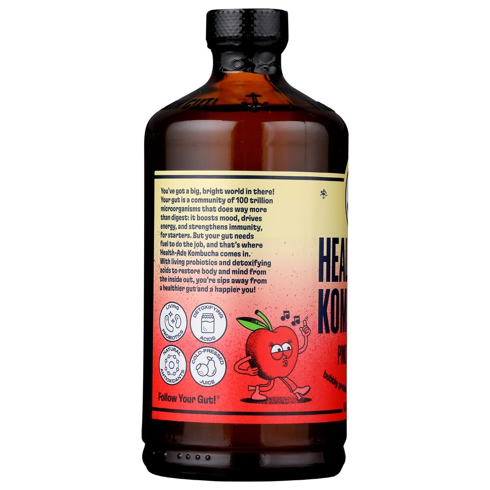 Health Ade Organic Pink Lady Apple Kombucha, 16 Fluid Ounce -- 12