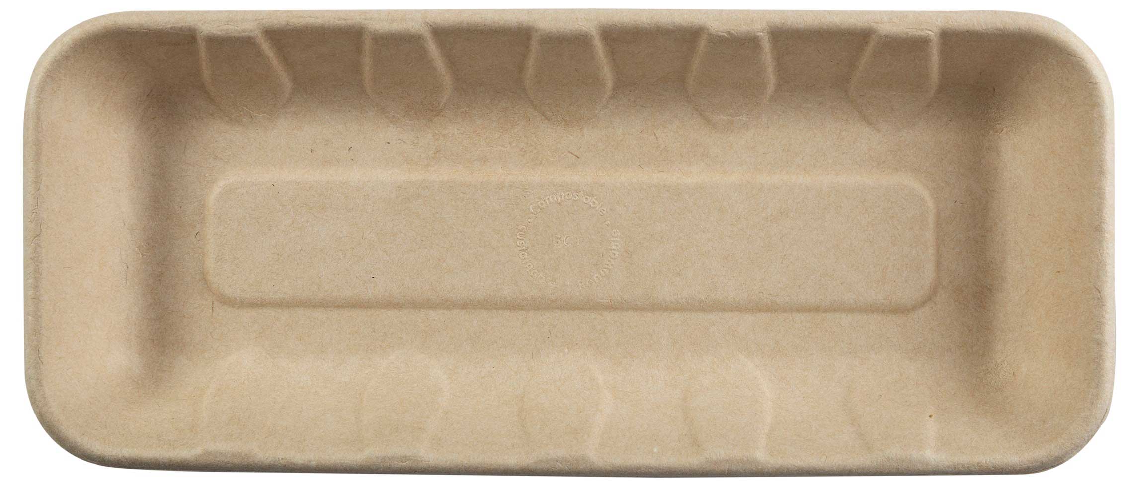 Primeware Tan Fiber Tray, 10.25 X 4.38 X 1 Inch -- 500 Per Case
