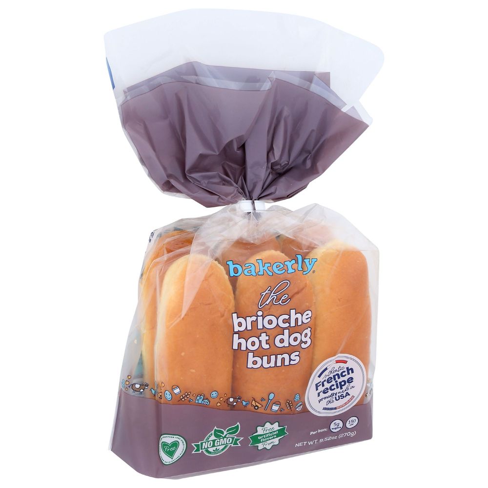 Bakerly Brooklyn Brioche Hot Dog Buns, 9.52 Ounce -- 14 Per Case