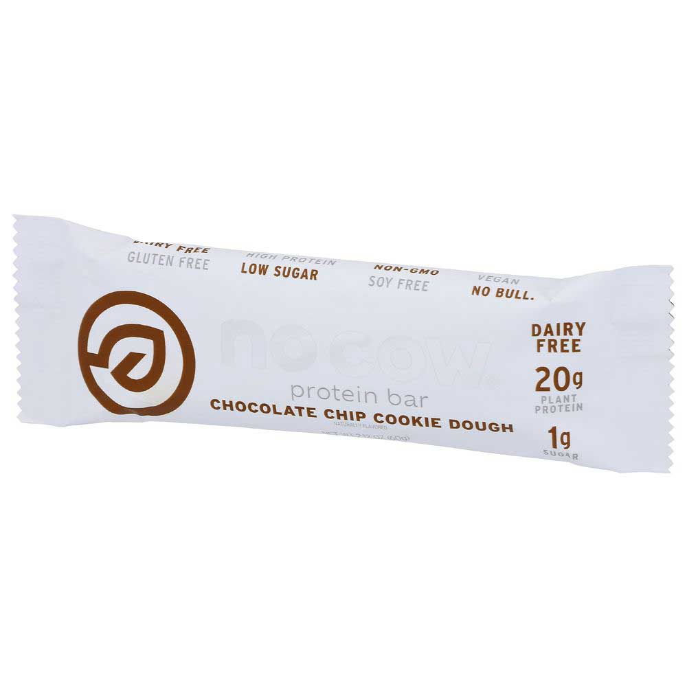No Cow Chocolate Chip Cookie Dough Protein Bar, 2.12 Ounce -- 12 Per Case