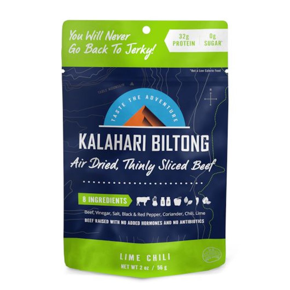 Kalahari Sliced Chili Lime Biltong, 2 Ounce -- 8 Per Case