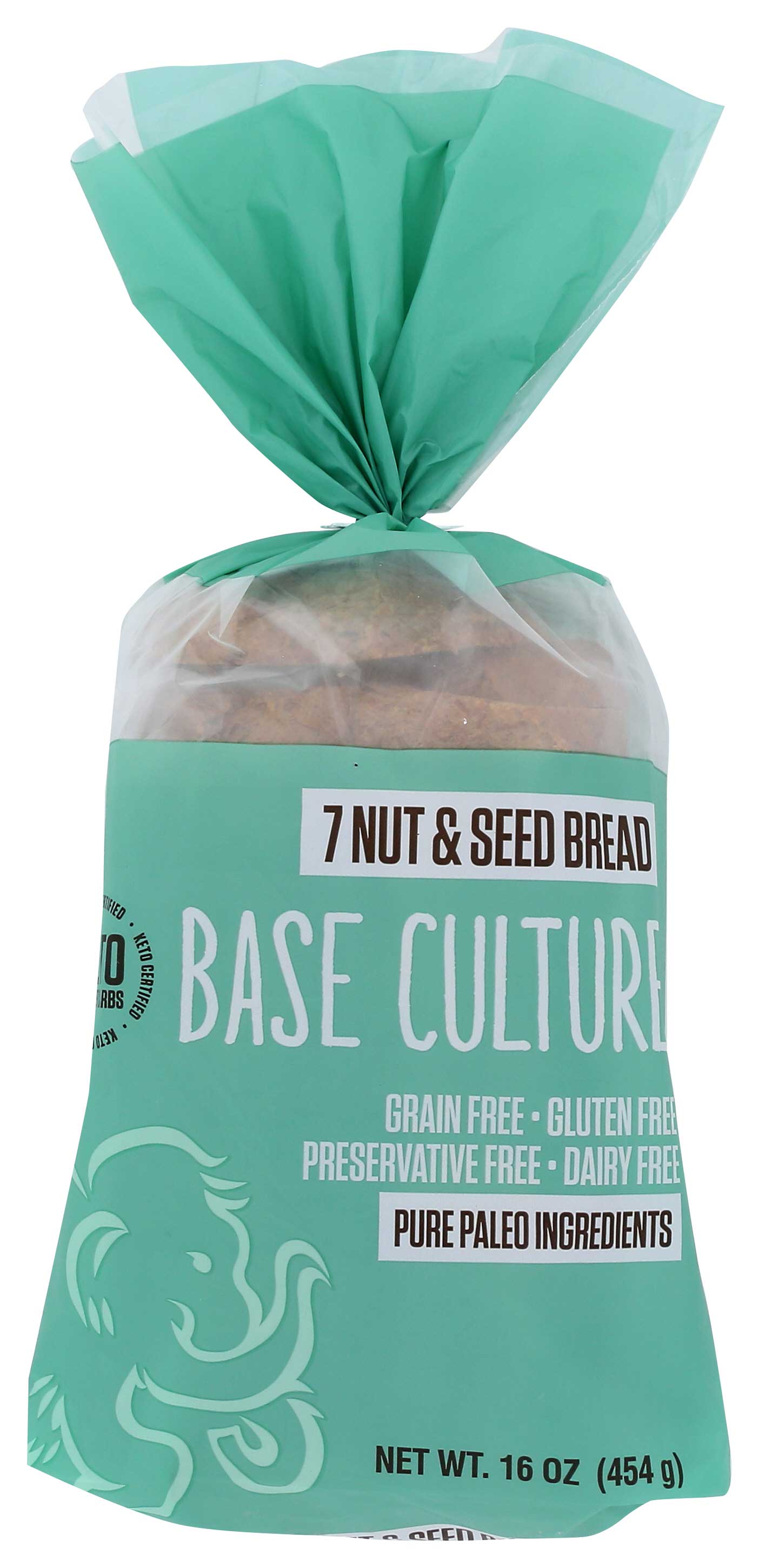 Base Culture Gluten Free 7 Nut and Seed Bread, 16 Ounce -- 6 per case