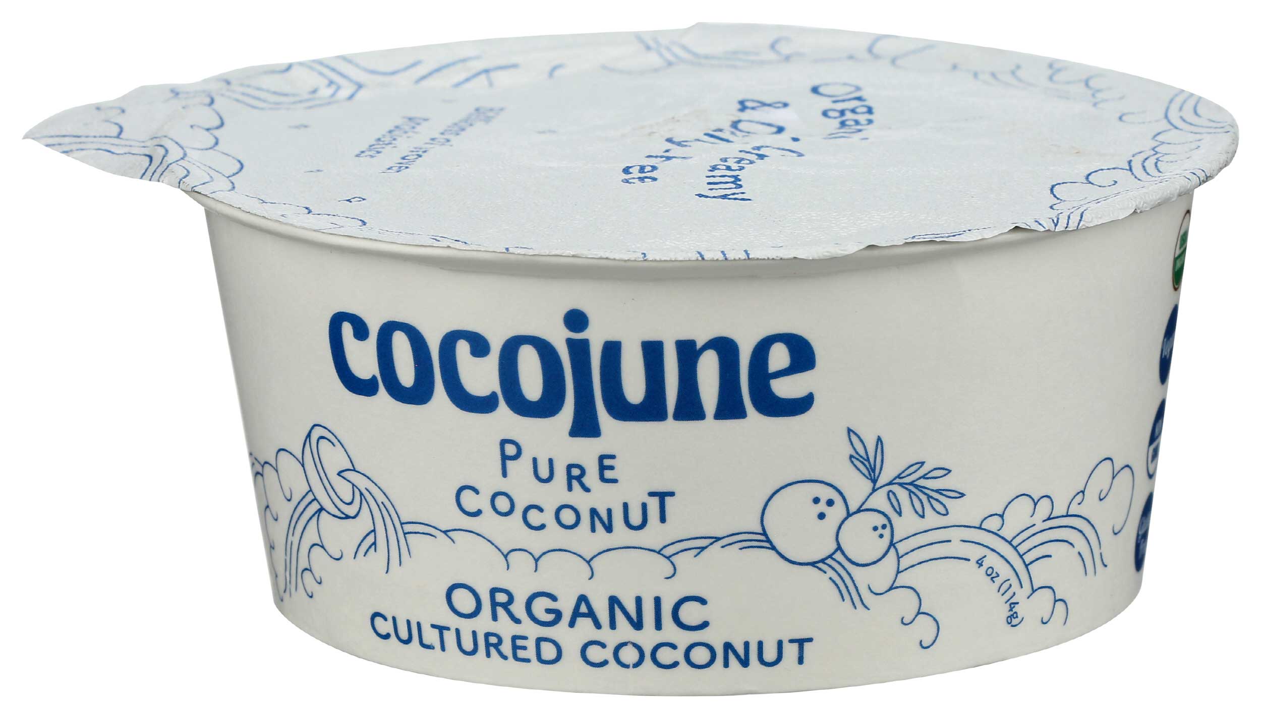 Cocojune Organic Pure Cultured Coconut Yogurt, 4 Ounce -- 12 Per Case