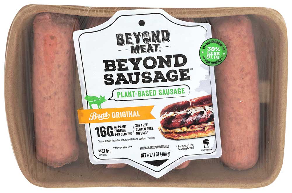 Beyond Meat Beyond Sausage Brat Original Flavor Plant Based Sausage, 14 Ounce -- 8 Per Case