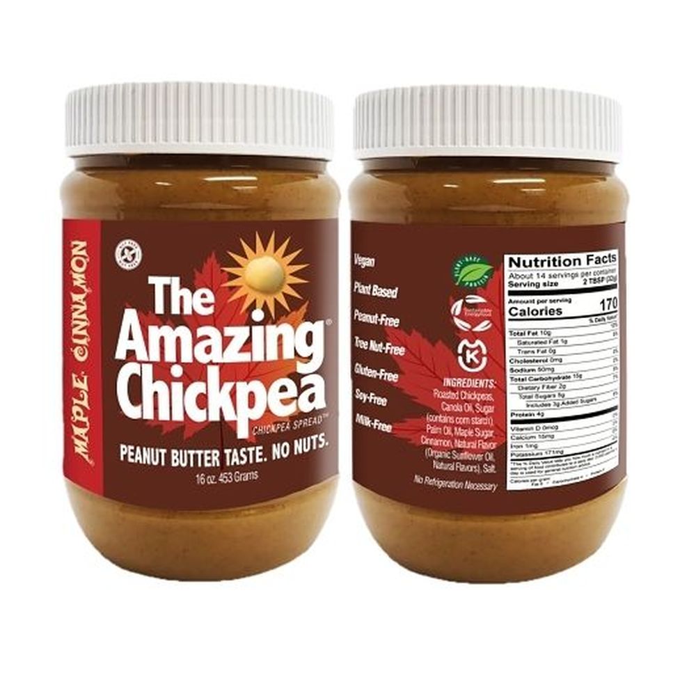 The Amazing Chickpea Maple Cinnamon Chickpea Spread, 16 Ounce -- 6 Per Case