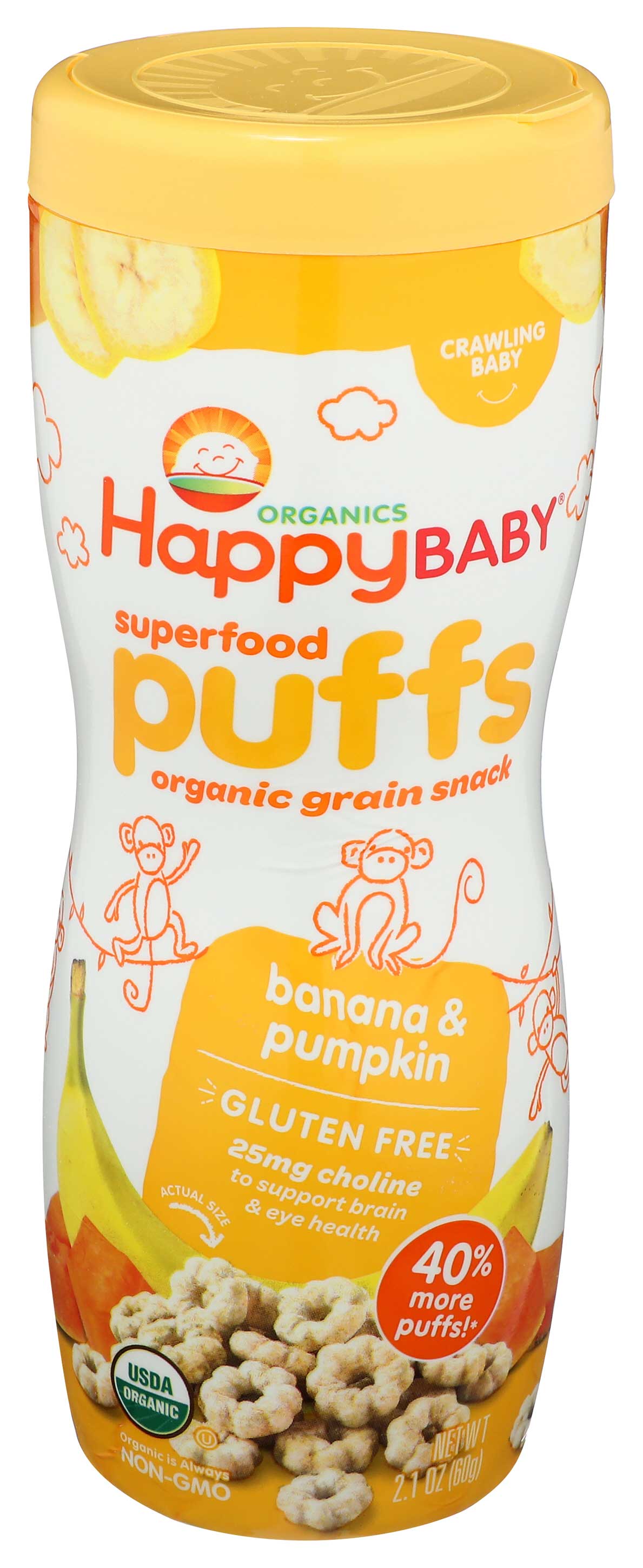 Banana puffs baby food clearance