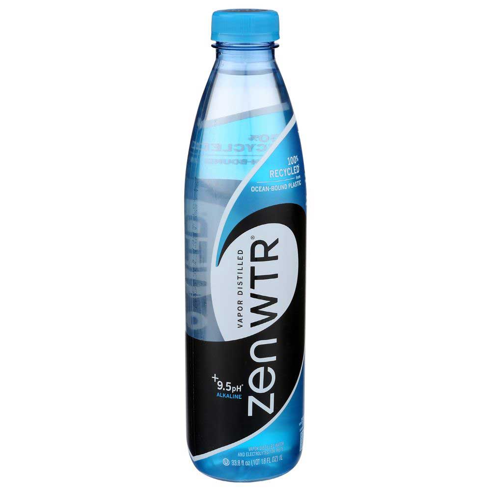 Zenwtr Vapor Distilled 9.5ph Alkaline Water, 33.8 Fluid Ounce -- 12 Per Case