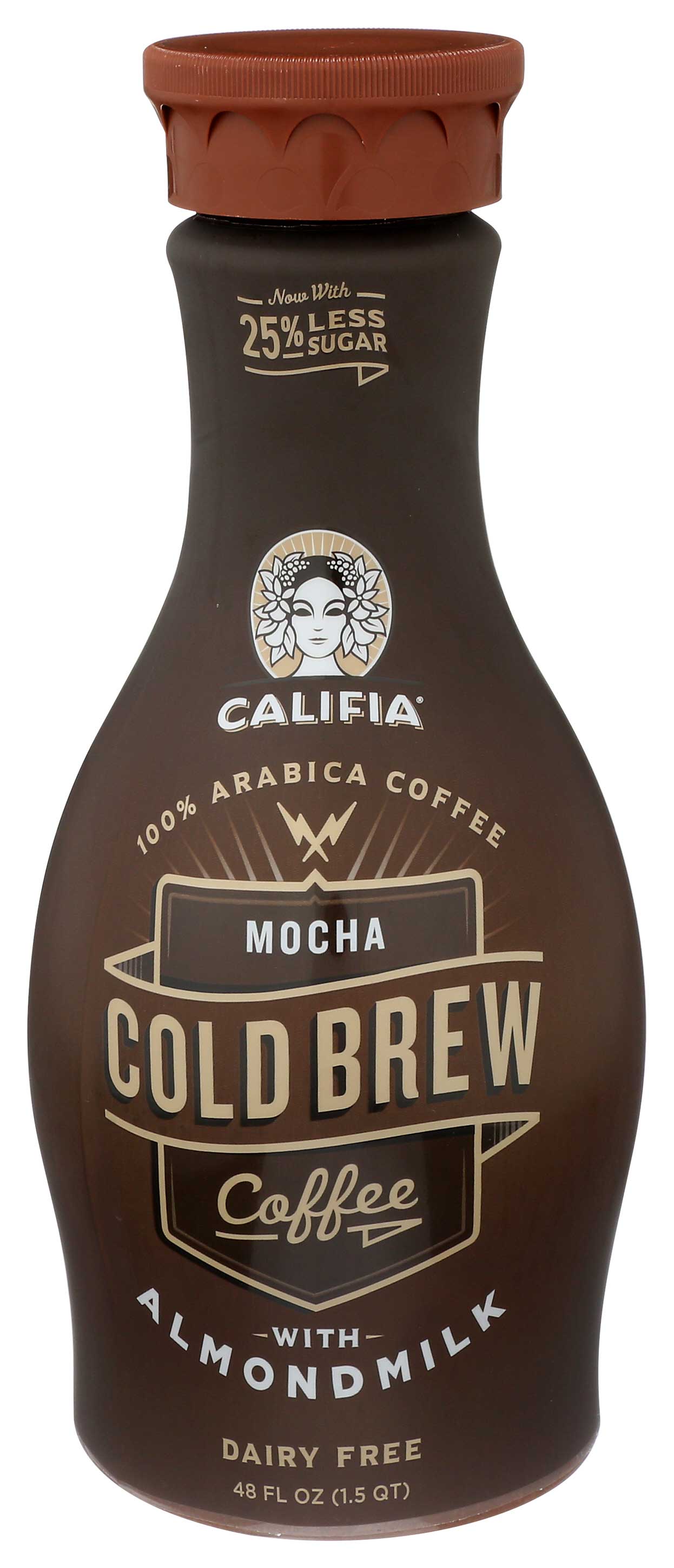 Califia Farms Mocha Cold Brew Coffee with Almond Milk, 48 Fluid Ounce ...