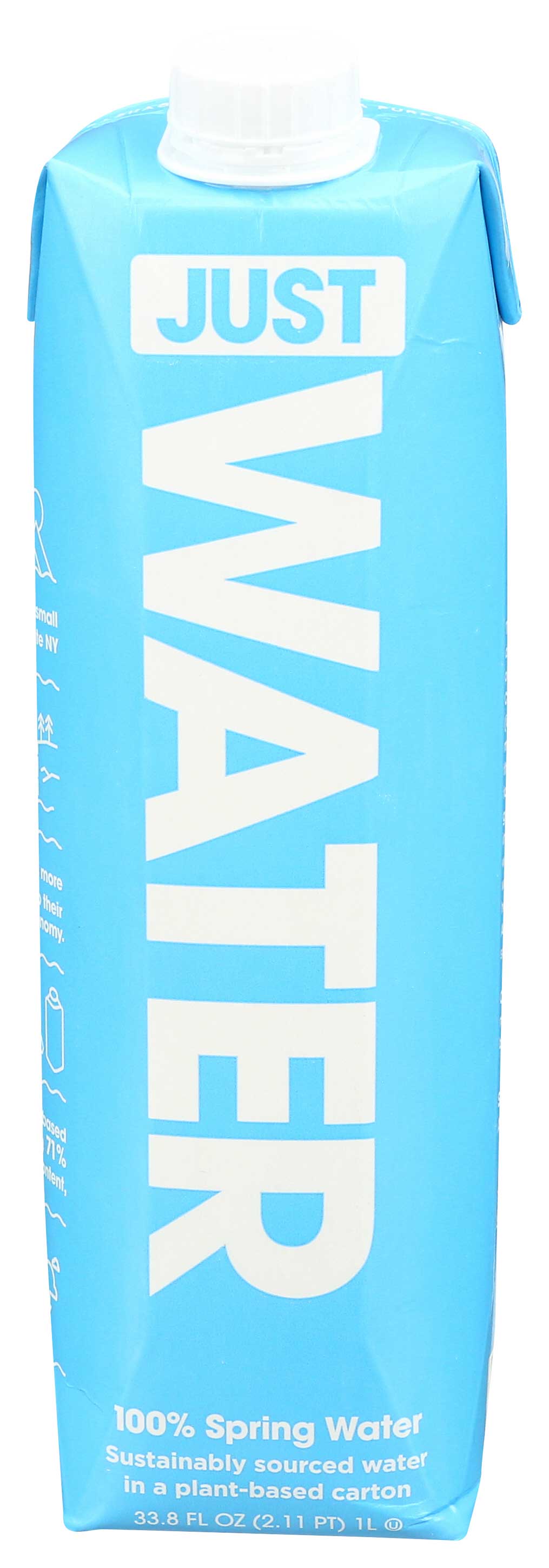 Just Water 100 Percent Spring Water, 33.8 Fluid Ounce -- 12 Per Case