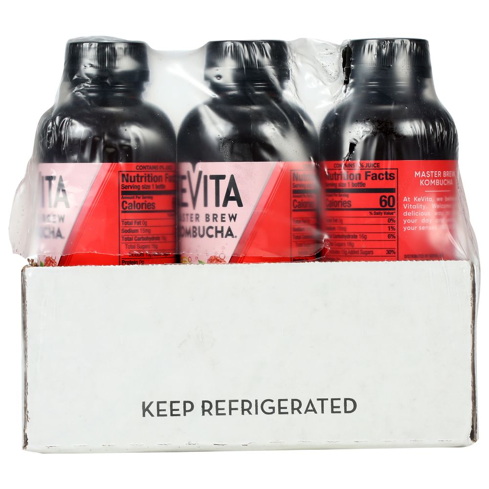 Kevita Raspberry Lemon Master Brew Kombucha Case