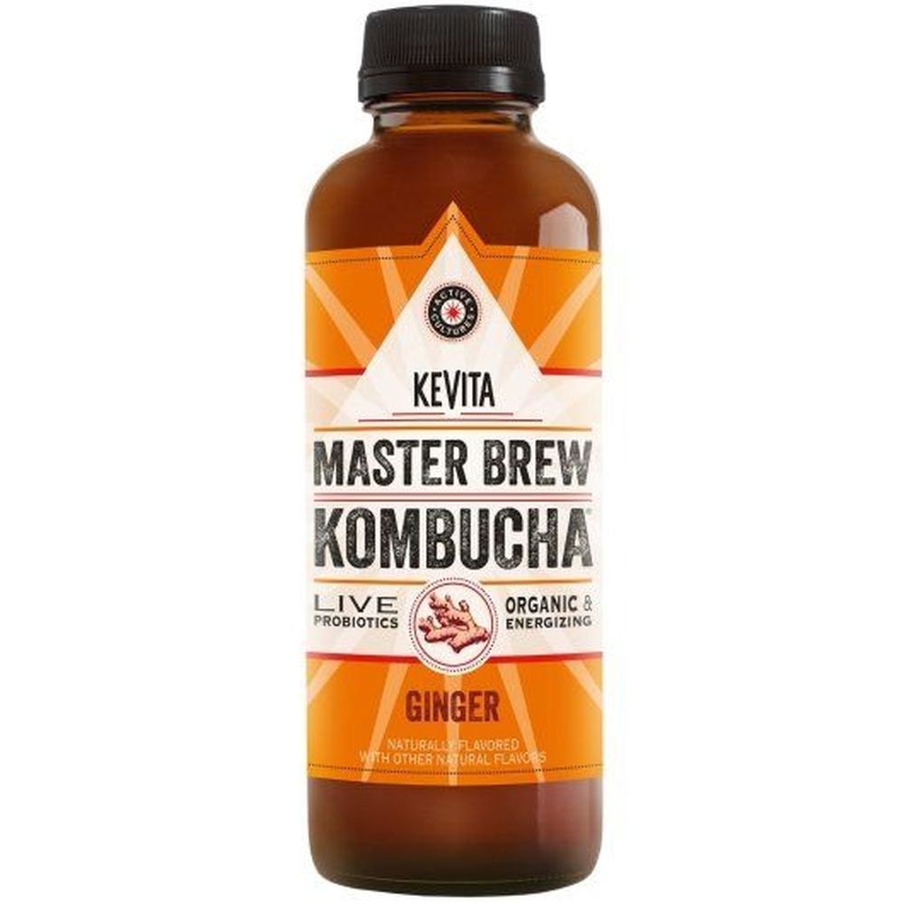 Kevita Organic Ginger Master Brew Kombucha, 15.2 Fluid Ounce -- 6 Per Case