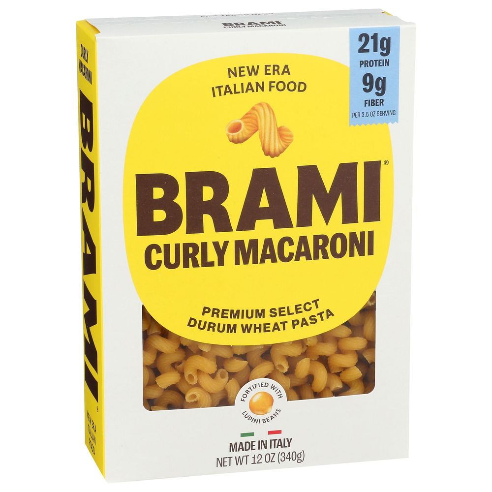 Brami Semo Lupini Curly Macaroni Pasta, 12 Ounce -- 8 Per Case