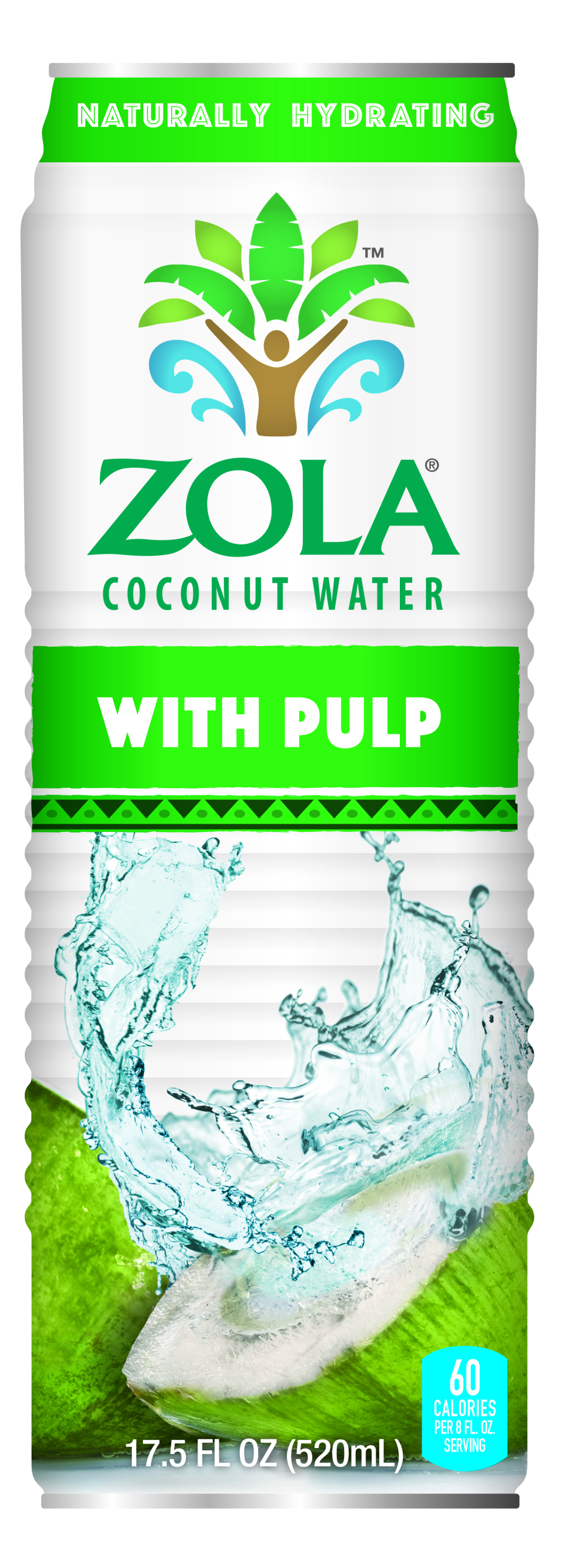 Zola Fruits Of The World Coconut Water With Pulp, 17.5 Fluid Ounce -- 12 Per Case