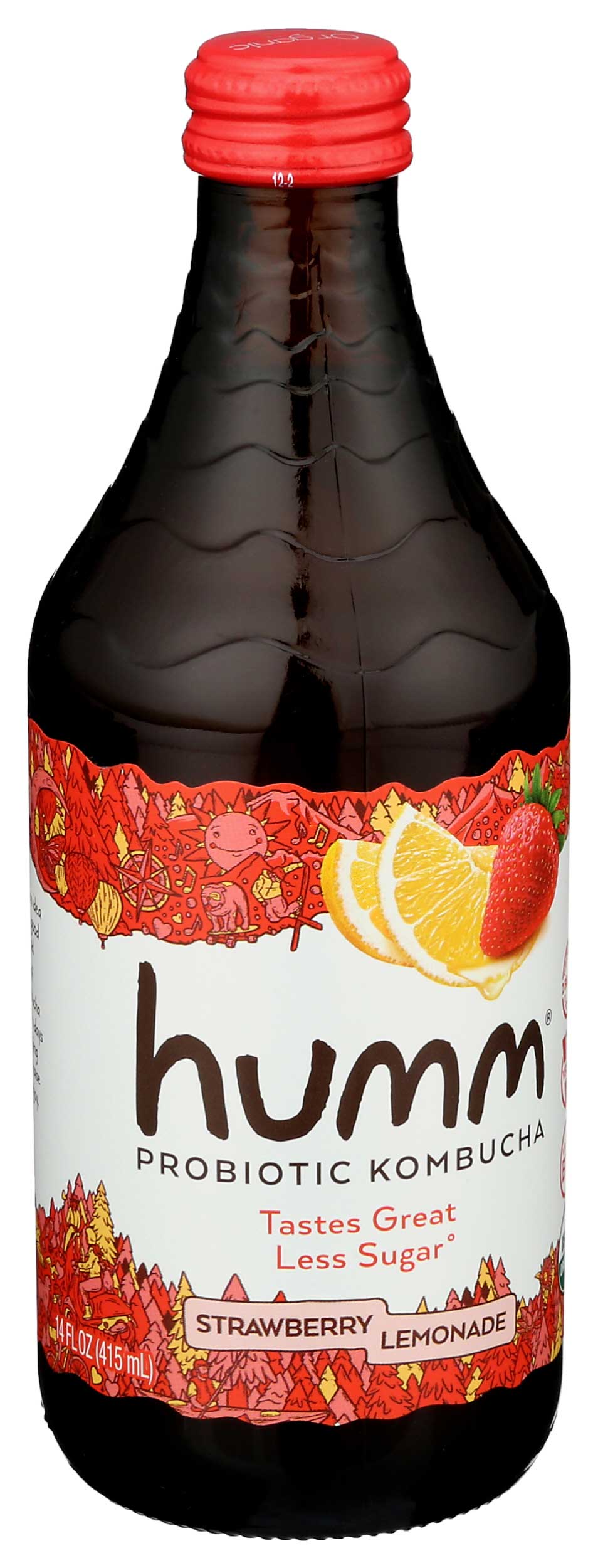 Humm Organic Strawberry Lemonade Kombucha Case | FoodServiceDirect