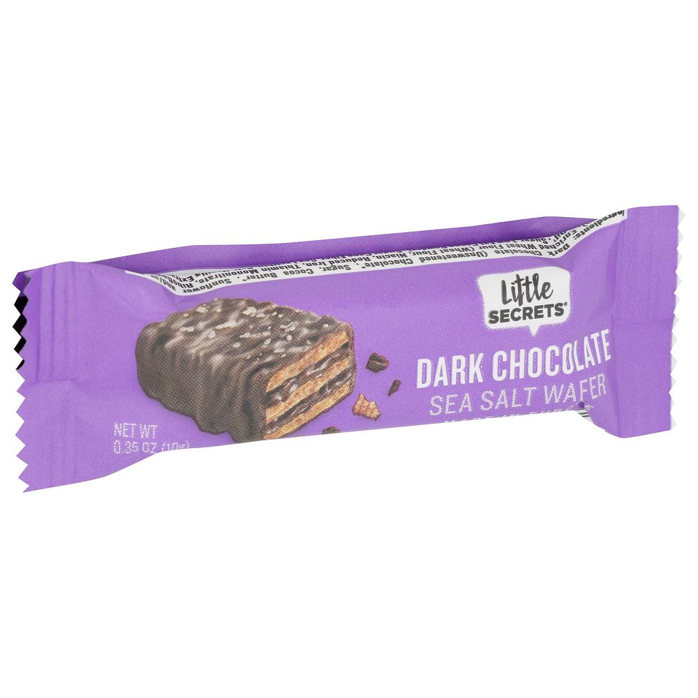 Little Secrets Dark Chocolate Sea Salt Wafer, 0.35 Ounce -- 50 Per Case