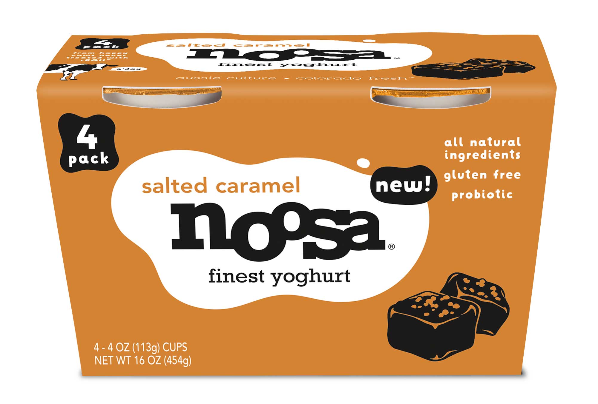 Noosa Salted Caramel Yoghurt, 4 Ounce -- 24 Per Case