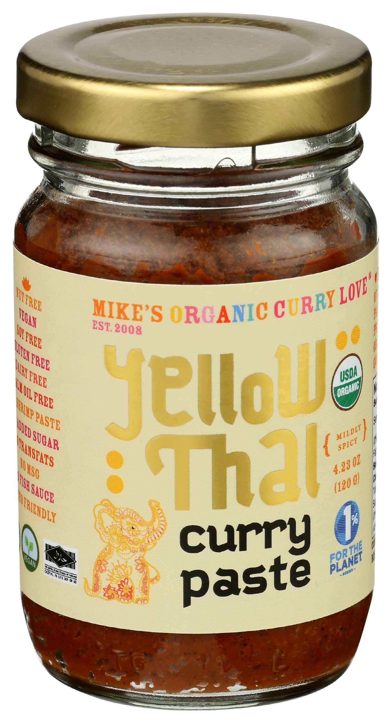 Curry Love Yellow Thai Curry Paste, 4.23 Ounce -- 6 Per Case