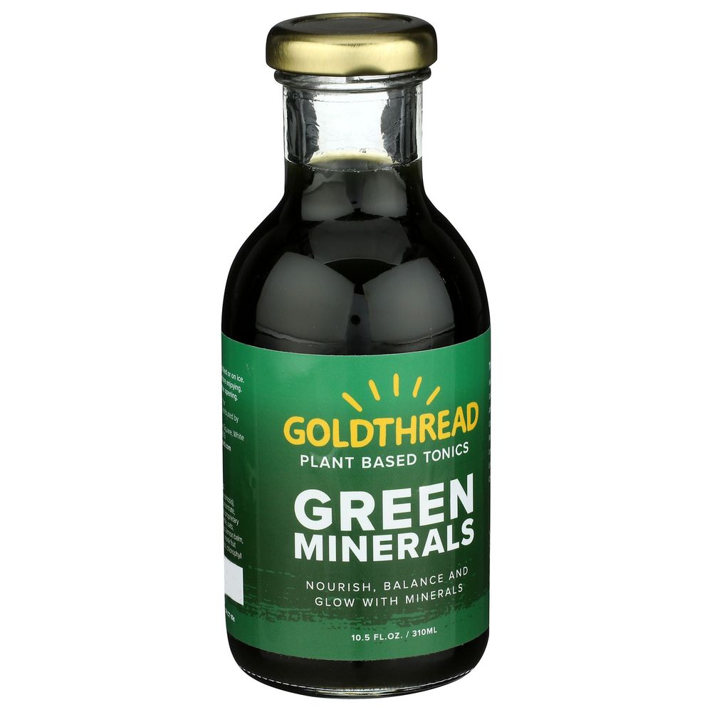 Goldthread Green Minerals Plant Based Tonic, 10.5 Fluid Ounce -- 12 Per Case
