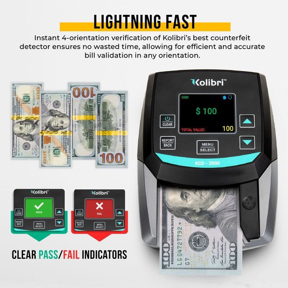 Kolibri 2 In 1 Counterfeit Bill Detector