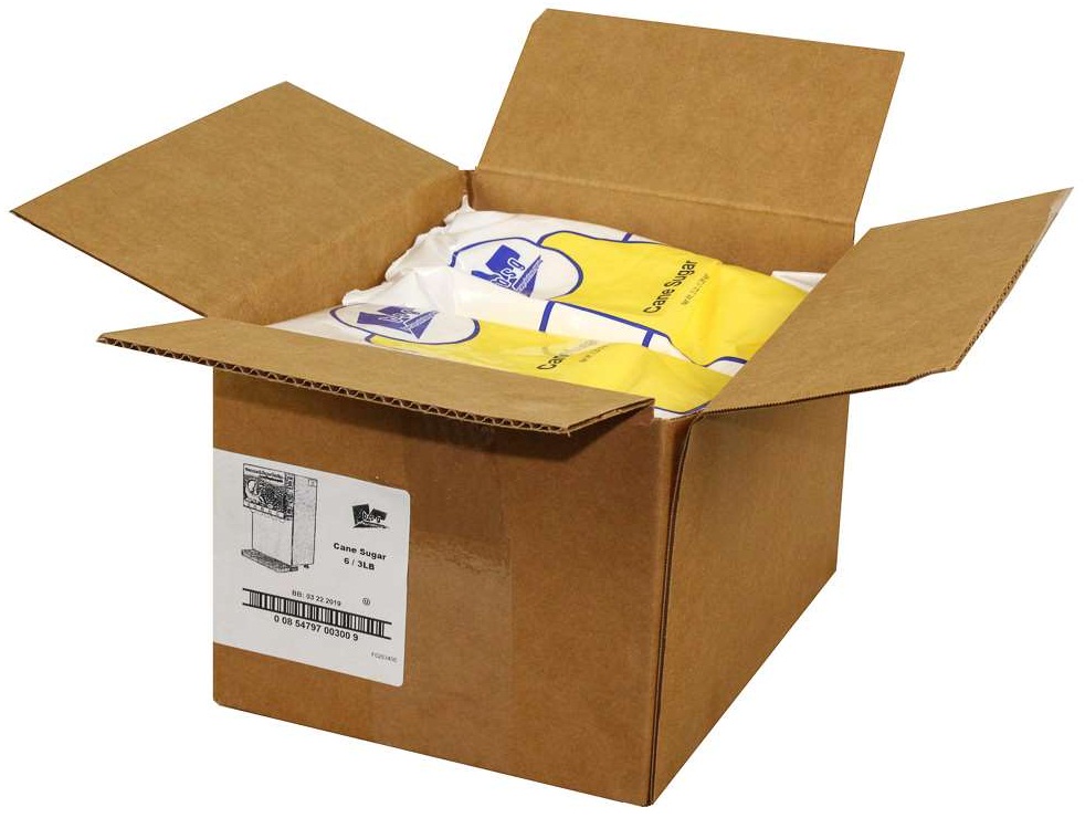 Beverage Solutions Granulated Cane Sugar, 3 Pound -- 6 Per Case