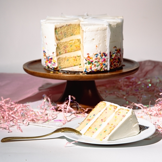 Carlo's 8 Inch Vanilla Confetti Cake, 2 Count -- 2 Per Case