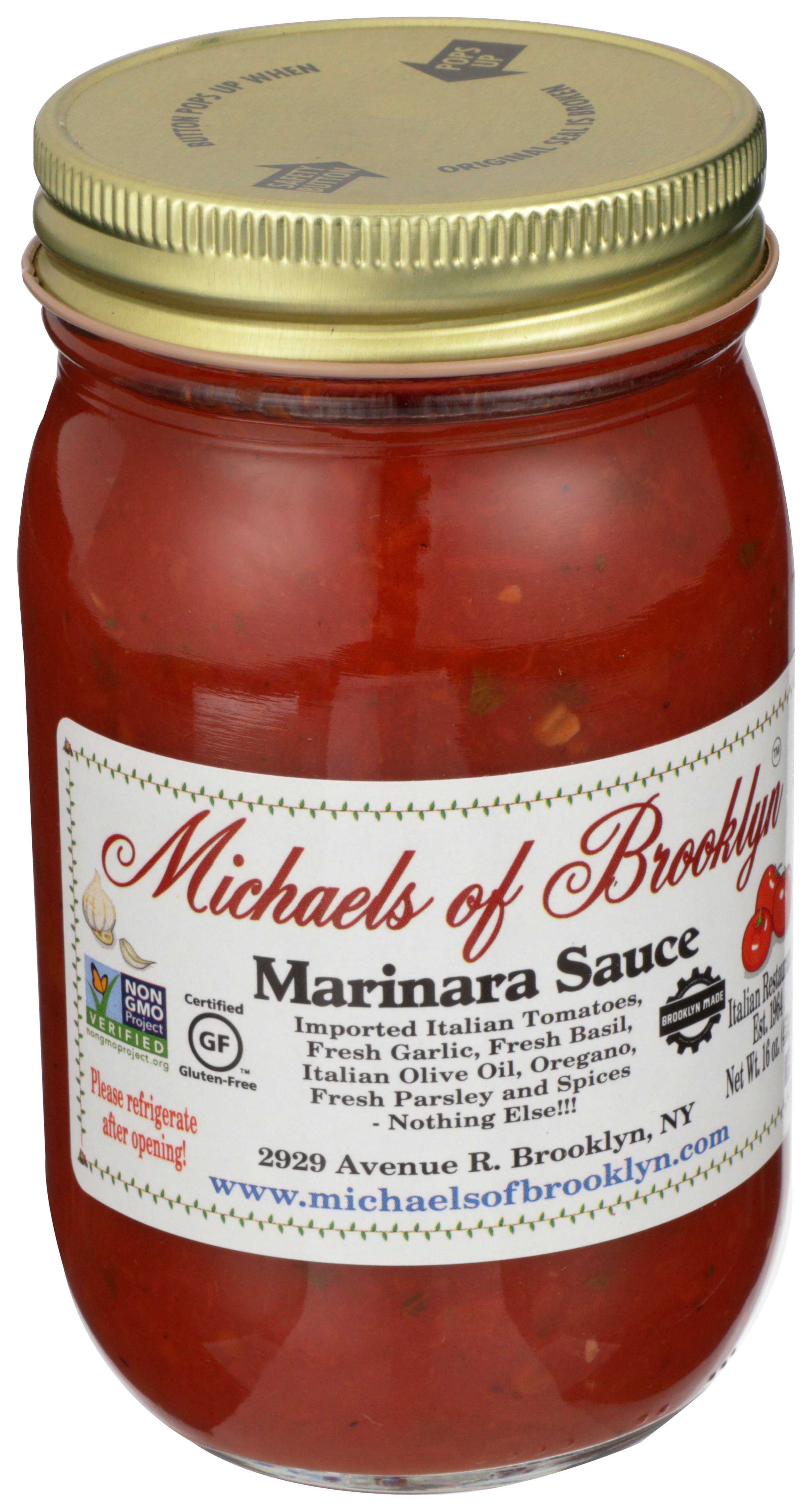 Michael's Of Brooklyn Marinara Sauce, 16 Ounce -- 6 Per Case