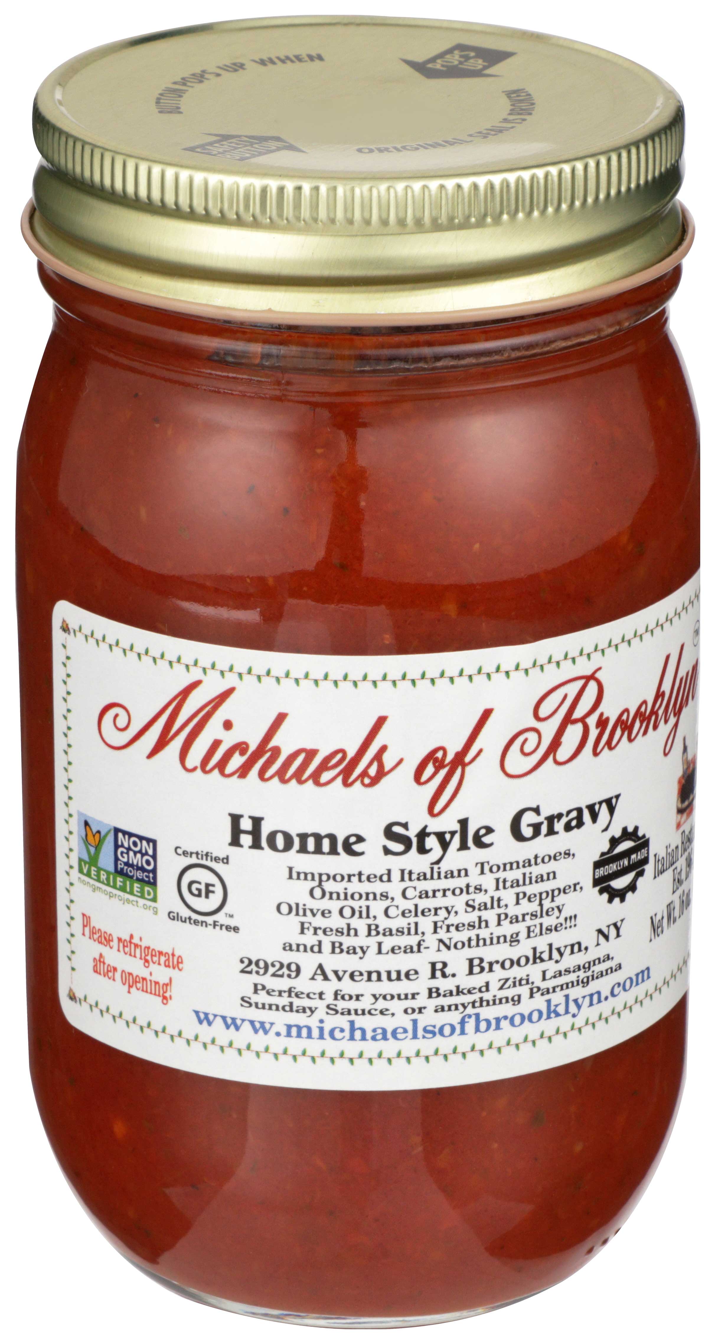 Michael's Of Brooklyn Home Style Gravy Sauce, 16 Ounce -- 6 Per Case