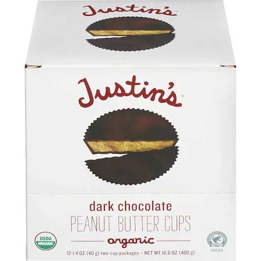 Justin's dark chocolate hotsell peanut butter cups