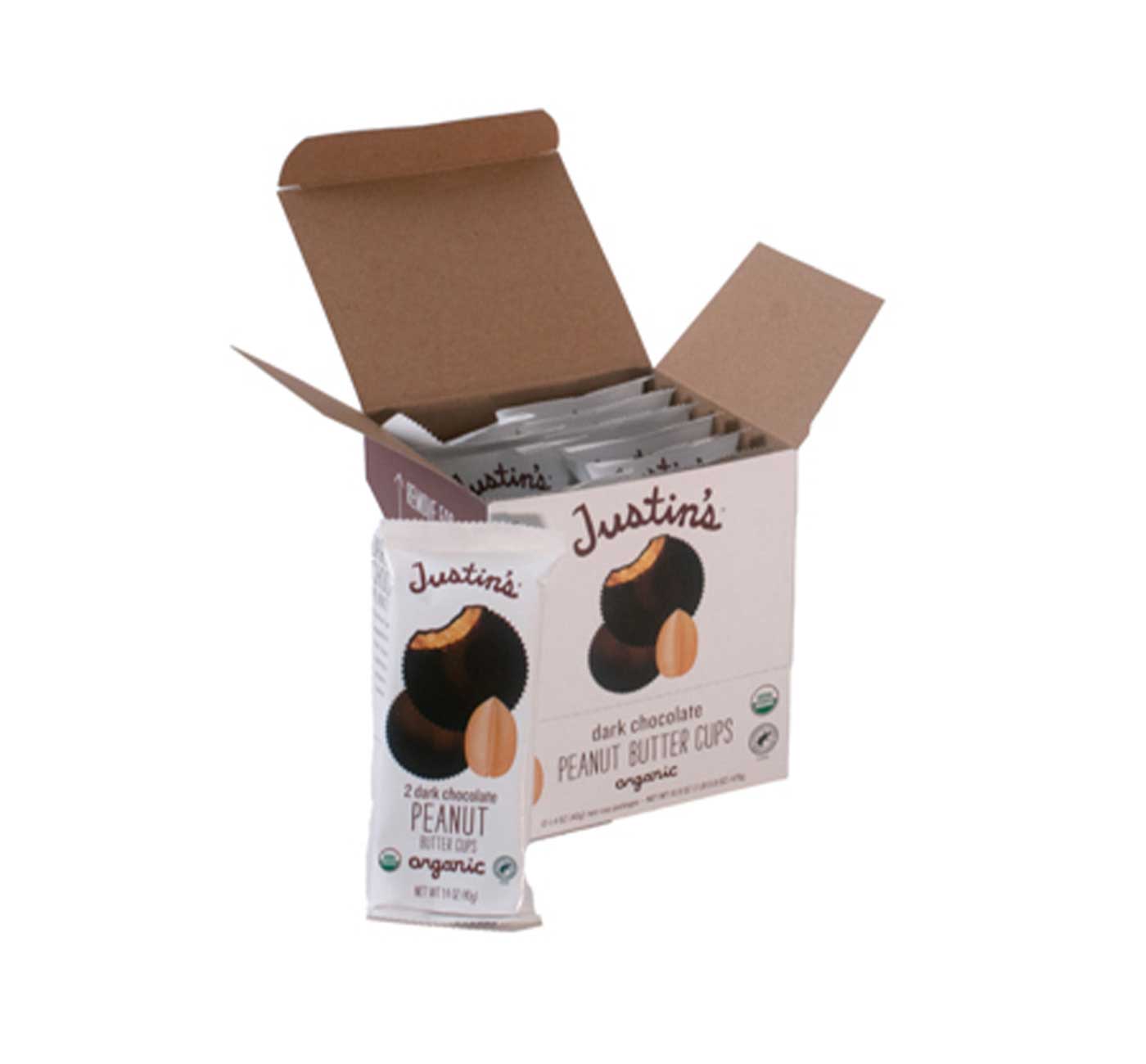 Justin s Dark Chocolate Peanut Butter Cup Case FoodServiceDirect