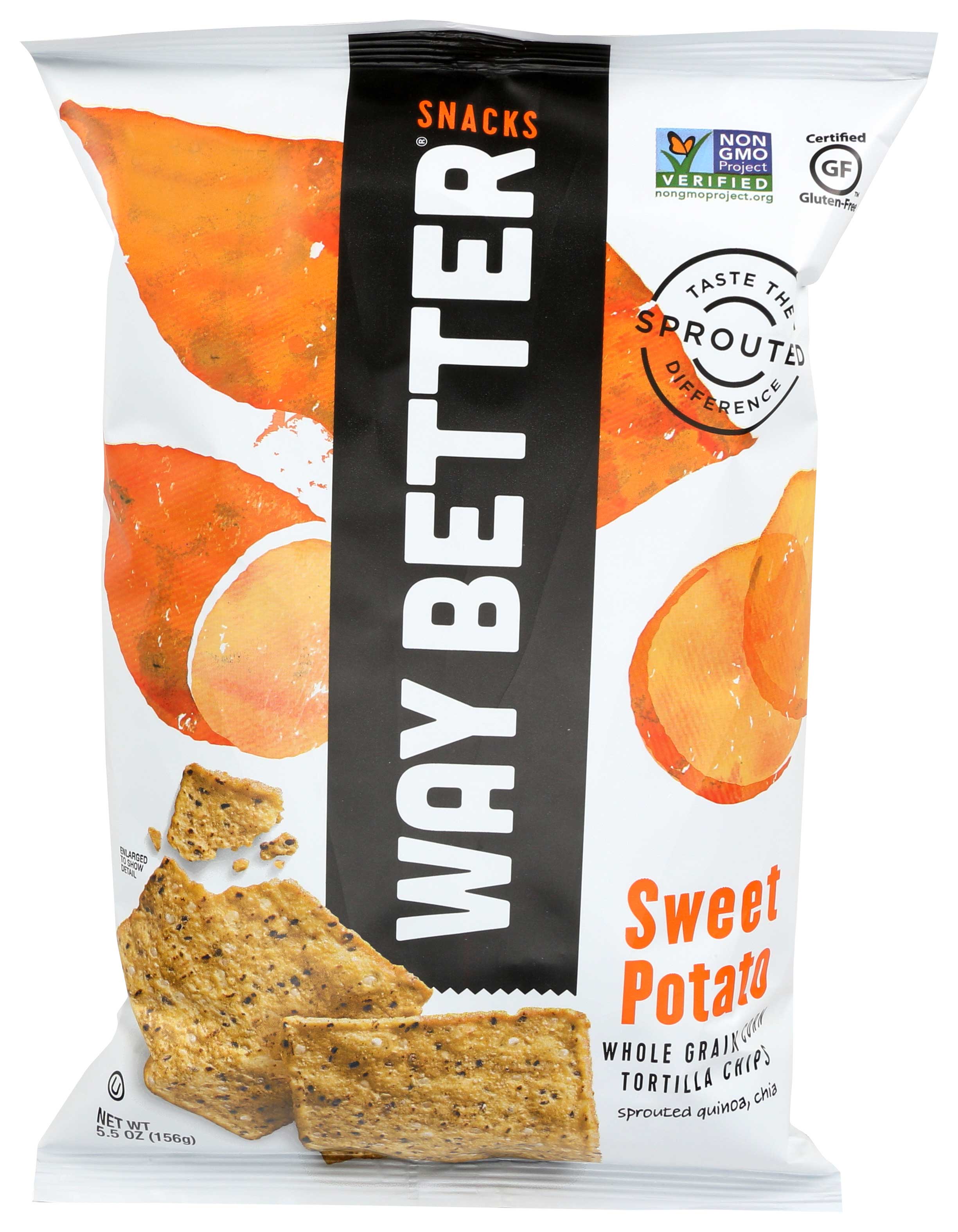 Way Better Snacks Simply Sweet Potato Tortilla Chips, 5.5 Ounce -- 12 Per Case