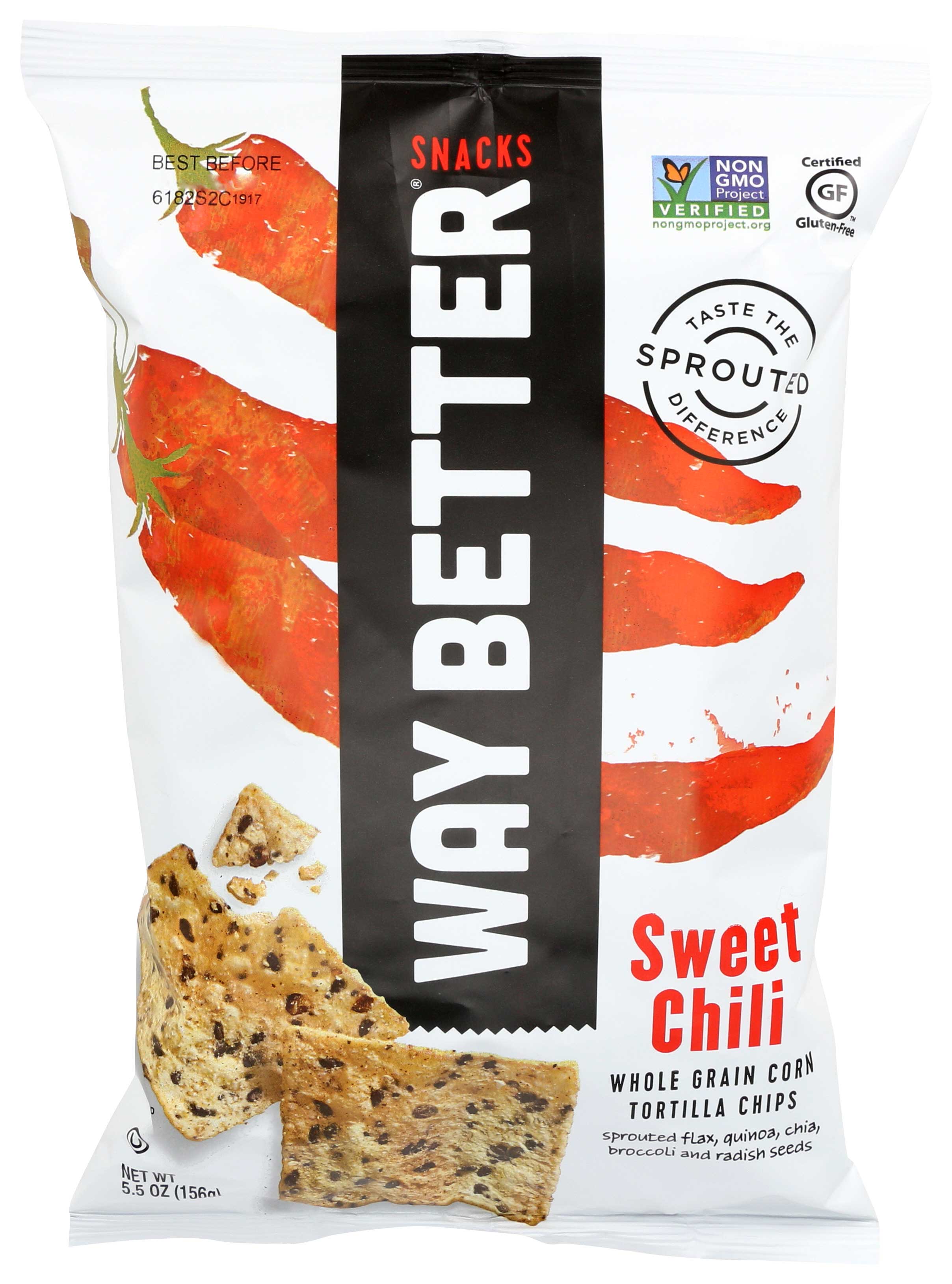 Way Better Snacks Simply So Sweet Chili Tortilla Chips, 5.5 Ounce -- 12 Per Case