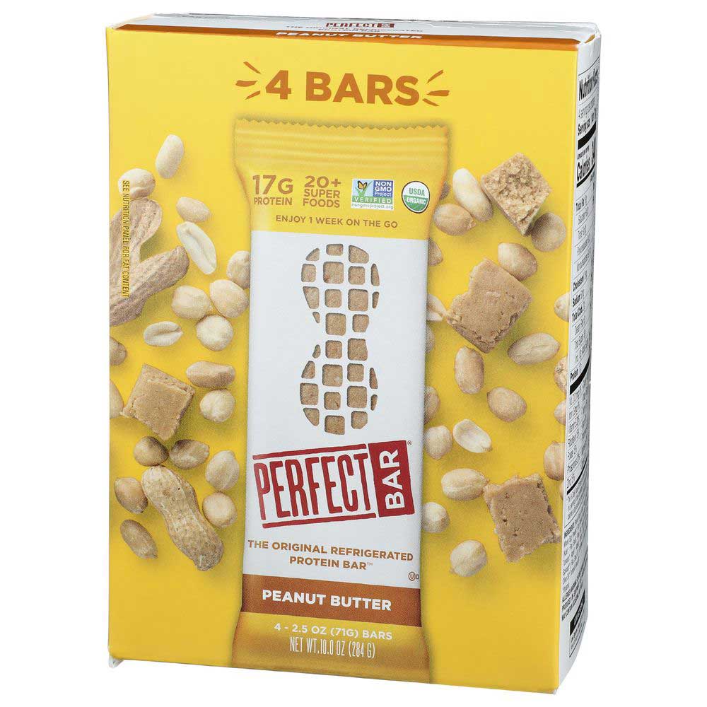 Perfect Bar Organic Peanut Butter Protein Bar, 2.5 Ounce, 4 Count -- 4 Per Case