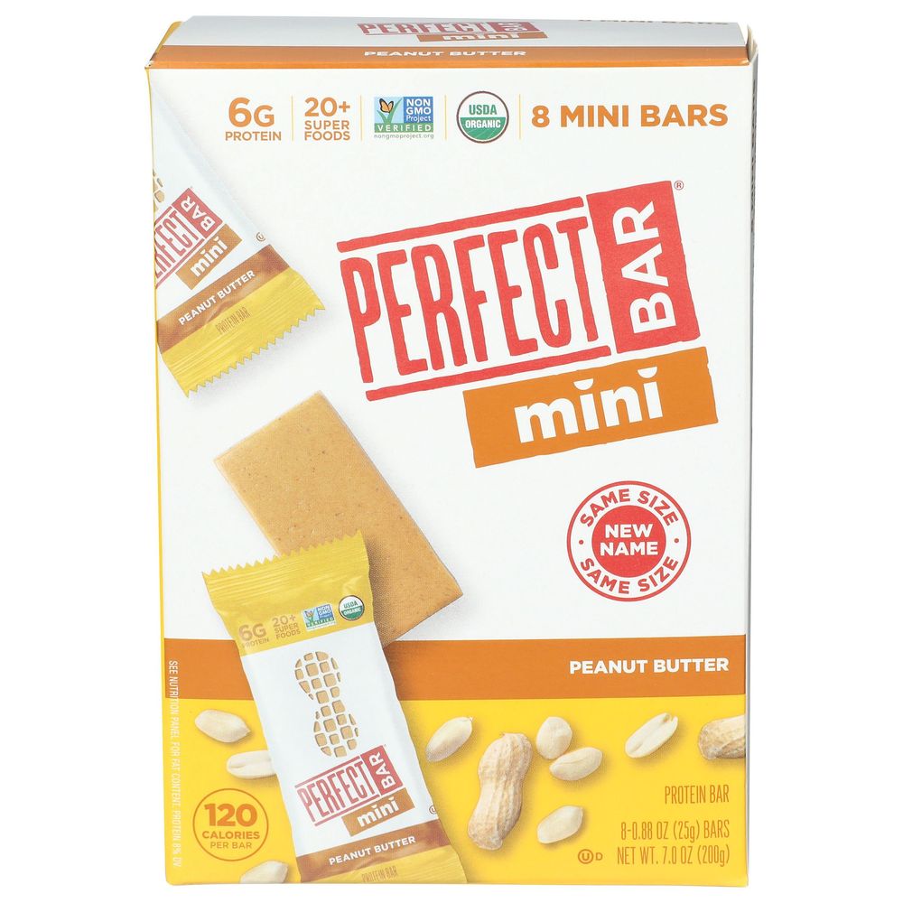 Perfect Bar Peanut Butter Snack Size Protein Bar, 7 Ounce -- 6 per case