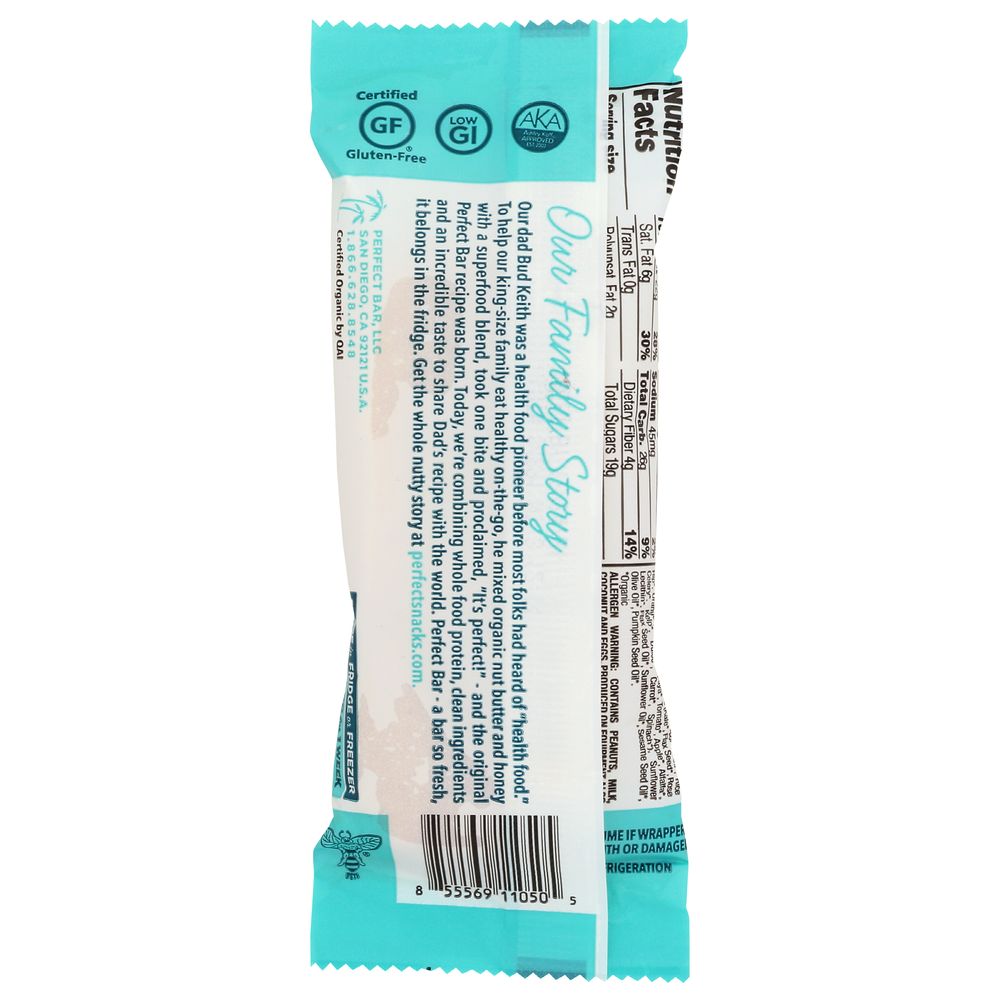 Perfect Organic Coconut Peanut Butter Bar, 2.5 Ounce -- 8 Per Case