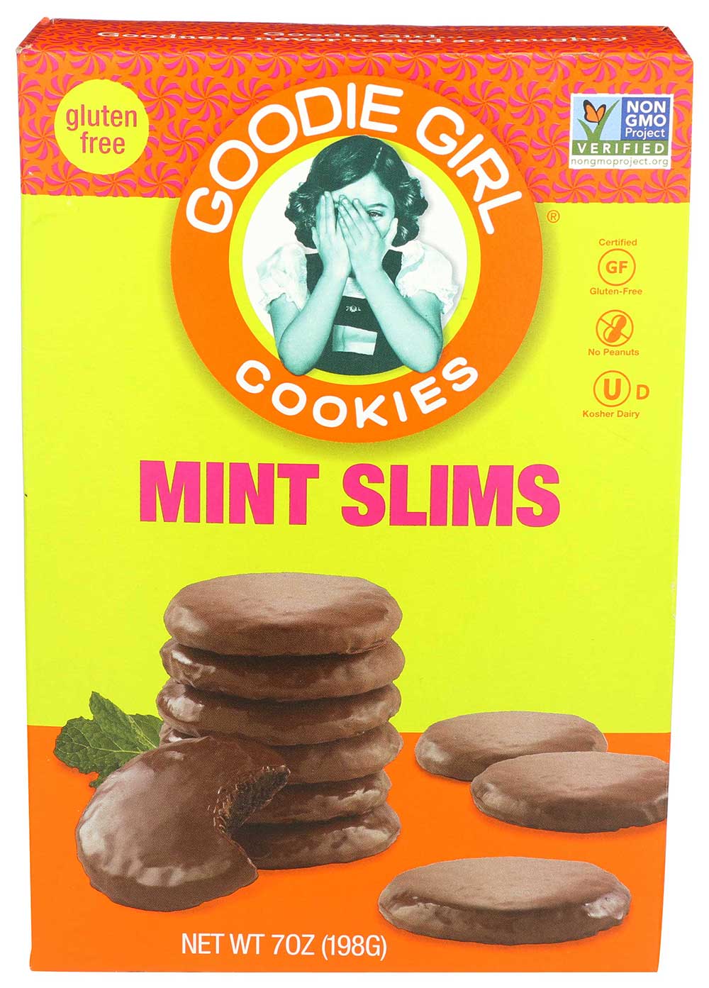 Goodie Girl Mint Slims Chocolate Cookie, 7 Ounce -- 6 Per Case