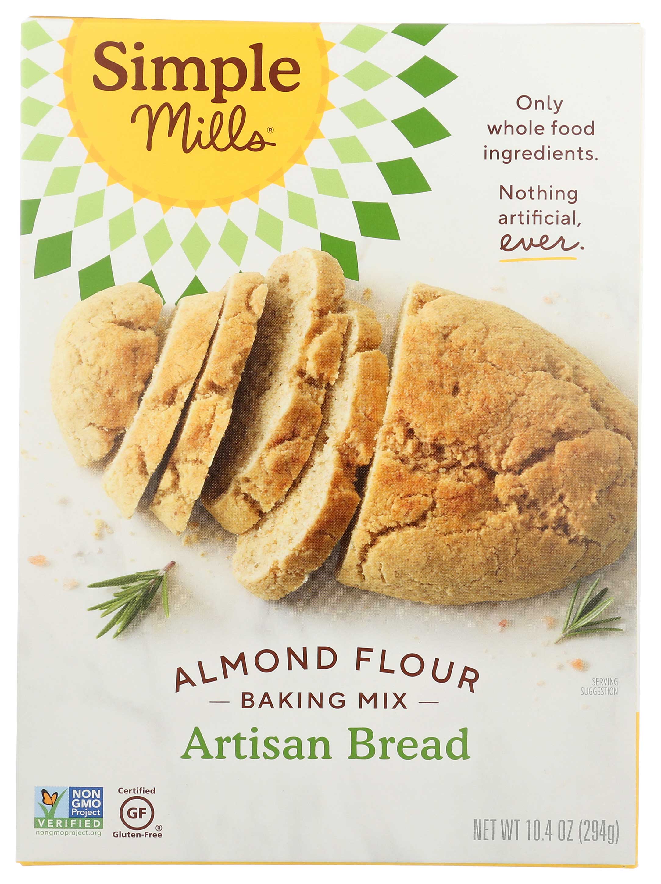 Simple Mills Artisan Bread Almond Flour Baking Mix, Ounce